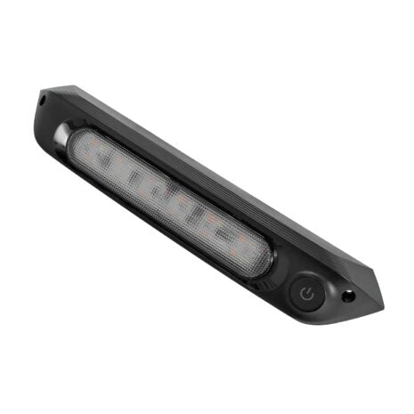 TRA 287mm black dimmable amber white LED campervan awning light