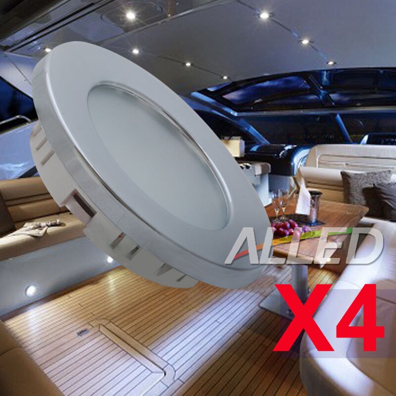 12V LED Recessed Downlights 4 Pack | Campervan