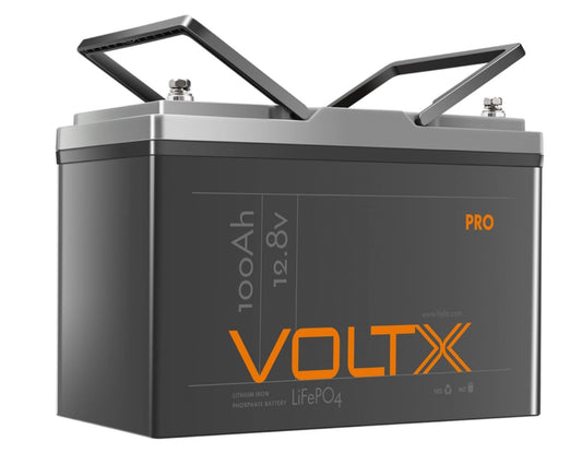 VoltX 12V 100Ah Pro Lithium Battery LiFePO4 200A BMS Deep Cycle RV Camping