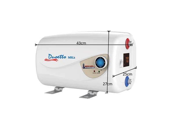 Duoetto MK2 10L 12V 240V hot water system for campervan
