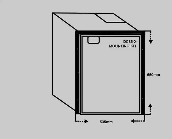 Bushman DC85-X 85L upright fridge freezer product photo