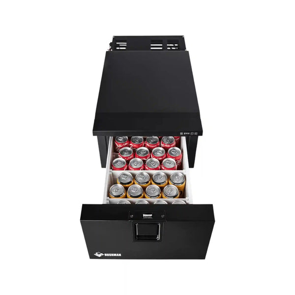 Bushman DF30-HD drawer fridge open view