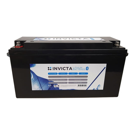 Invicta SNL24V100BT 24V 100Ah LiFePO4 battery with Bluetooth