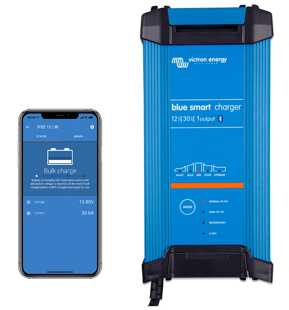 Victron Blue Smart IP22 Battery Charger 12/30(1) 240V AU/NZ